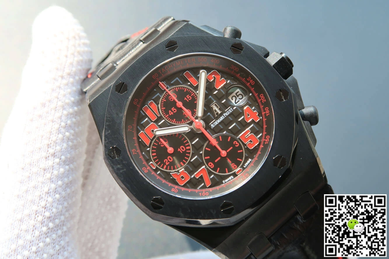 Audemars Piguet Royal Oak Offshore 26186SN.OO.D101CR.01 JF Factory 1:1 Best Edition Replica Watch Black Strap